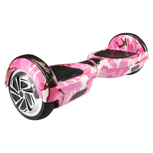 6.5 Inch Hoverboard With LED Lights And Bluetooth - Camo Pink