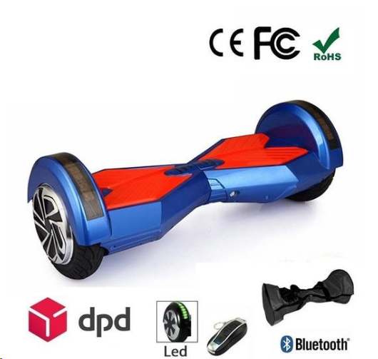 8  Lamborghini Hoverboard With Bluetooth - Smart Balance Wheel (BLUE ORANGE)