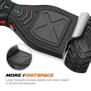 8.5  Off Road Hoverboard Hummer all terrain- Smart Balance Wheel (Black Gray)