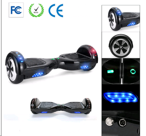6.5 Inch Plum Hoverboard (Black) With LED Strip