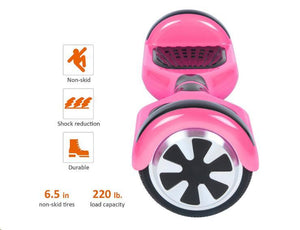 6.5 inch Hoverboard Pink with led strip