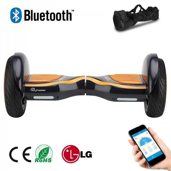 10 Inch Hoverboard Scooter With Bluetooth  with APP - Orange Black